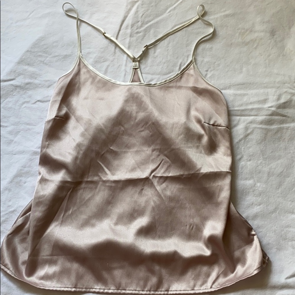 Light mauve satin camisole